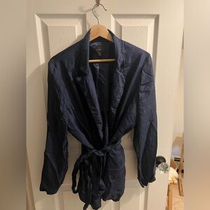 J Crew Silk Tie Blazer